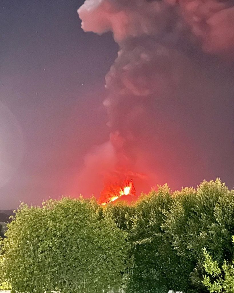 eruzione etna 24 febbraio 2021