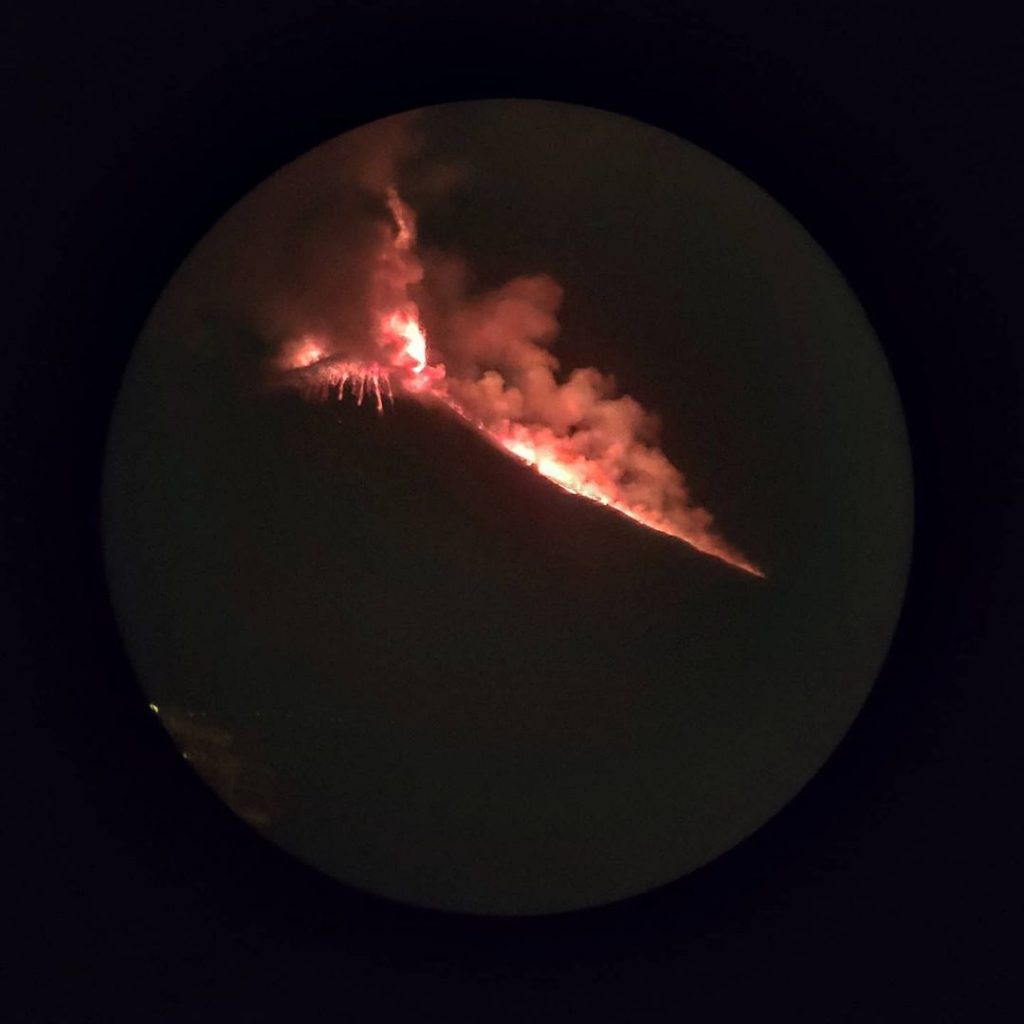 eruzione etna 24 febbraio 2021