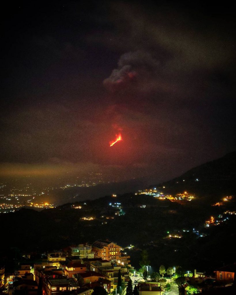 eruzione etna 24 febbraio 2021