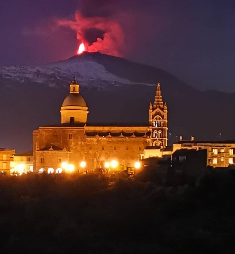 eruzione etna 24 febbraio 2021