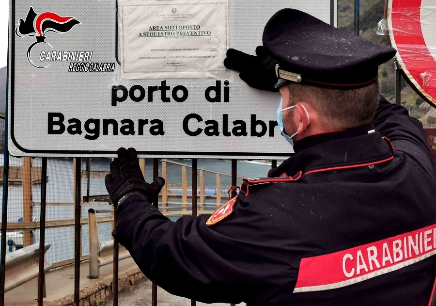 porto bagnara sversamento sequestro
