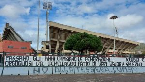 reggina-salernitana gemellaggio striscione