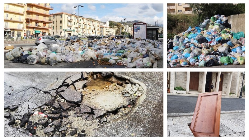 rifiuti buche reggio calabria