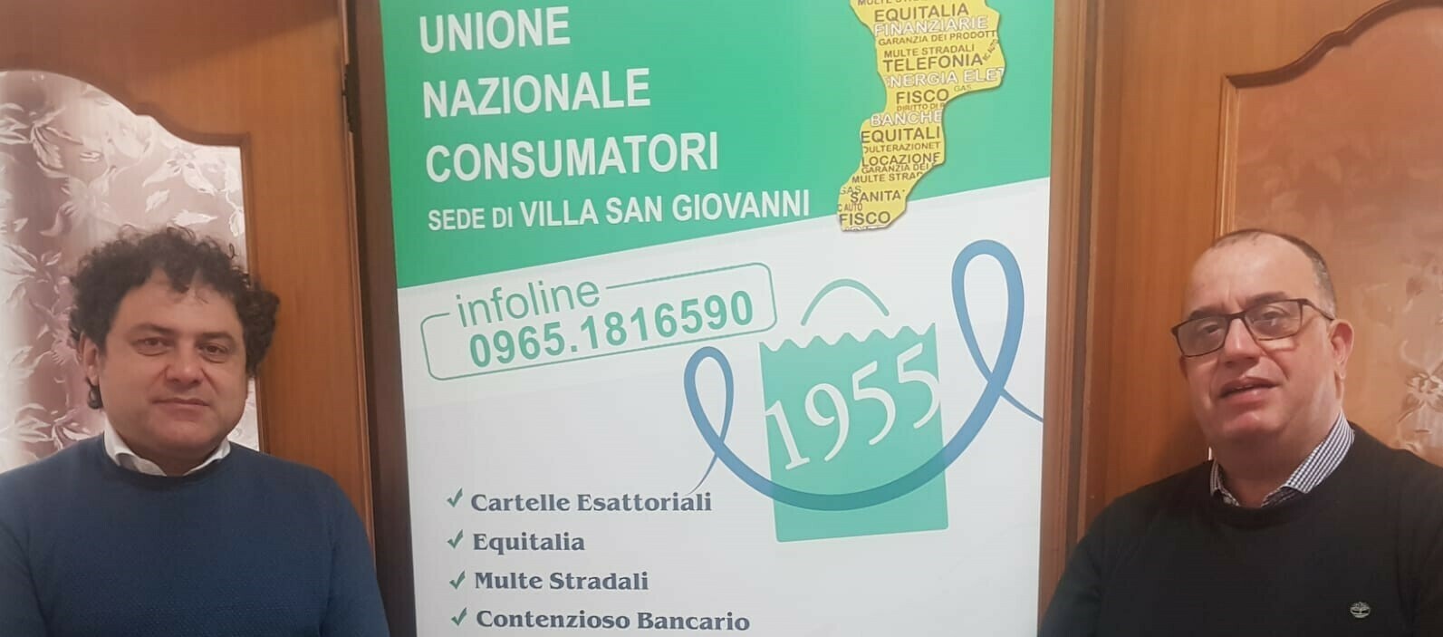 Nino Giustra Assessore al Bilancio e Tullio Caracciolo Presidente Unione Consumatori Villa San Giovanni (2)