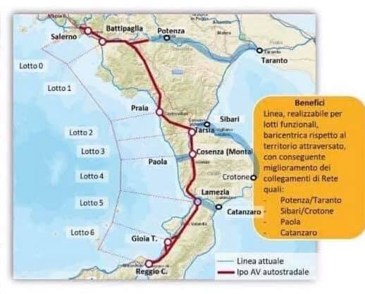 alta velocità salerno reggio calabria