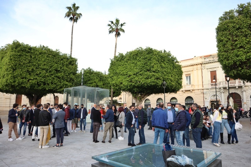protesta coprifuoco reggio calabria