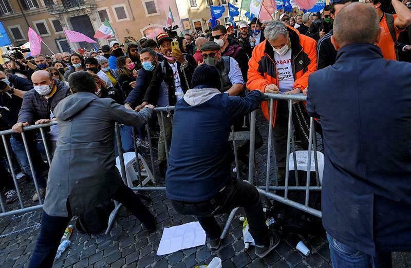 roma lavoratori governo protesta coronavirus