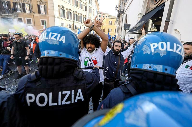 roma lavoratori governo protesta coronavirus