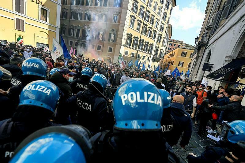 roma lavoratori governo protesta coronavirus