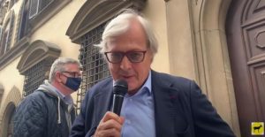 sgarbi protesta ambulanti firenze