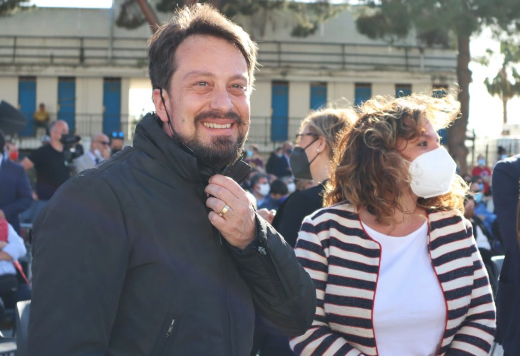 Inaugurazione Waterfront Reggio Calabria presidente della Reggina Gallo