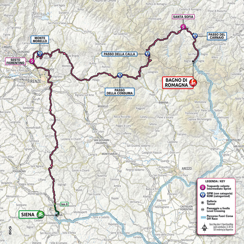 Planimetria 12ª tappa del Giro d'Italia 2021