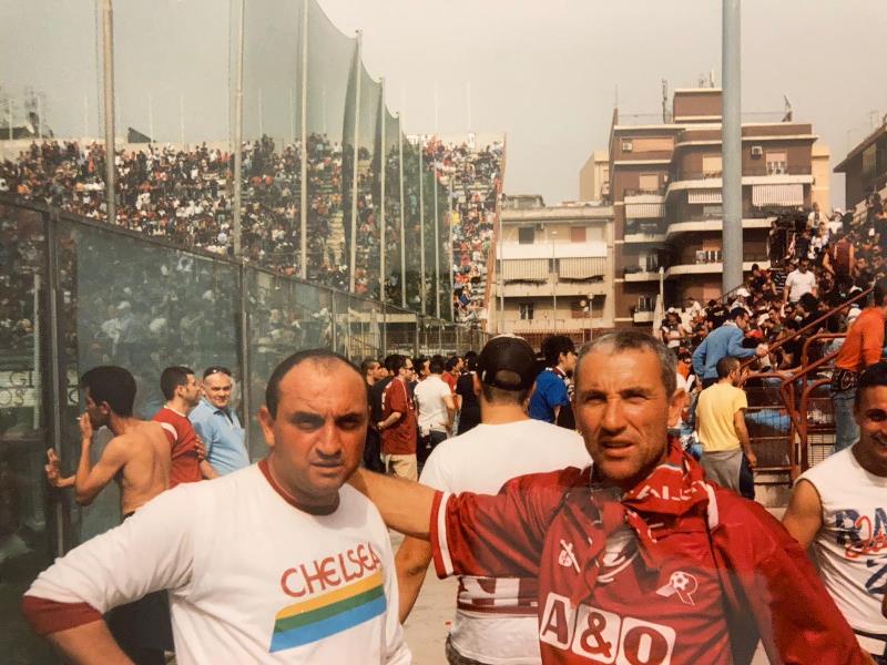 Tifoso Reggina Donato Rotilio con Carminello