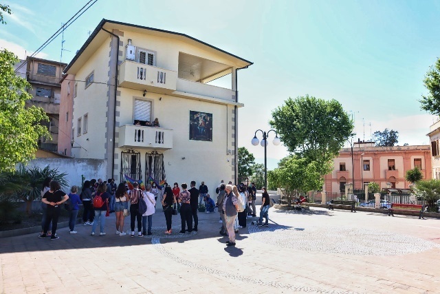 inaugurazione panchina per i diritti