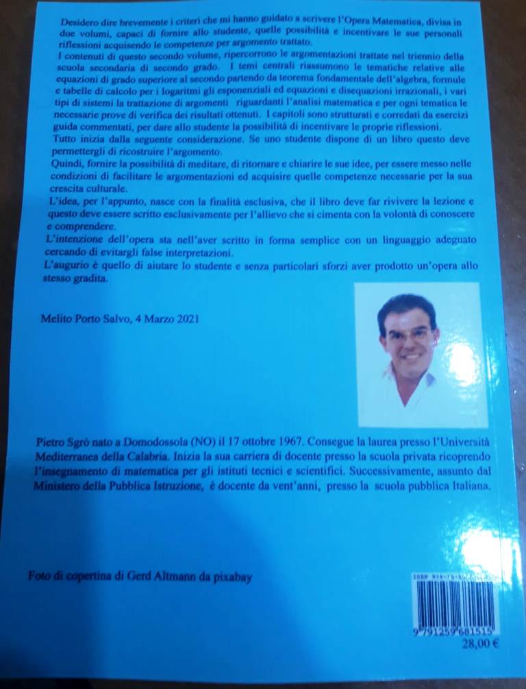 libro matematica pietro sgrò