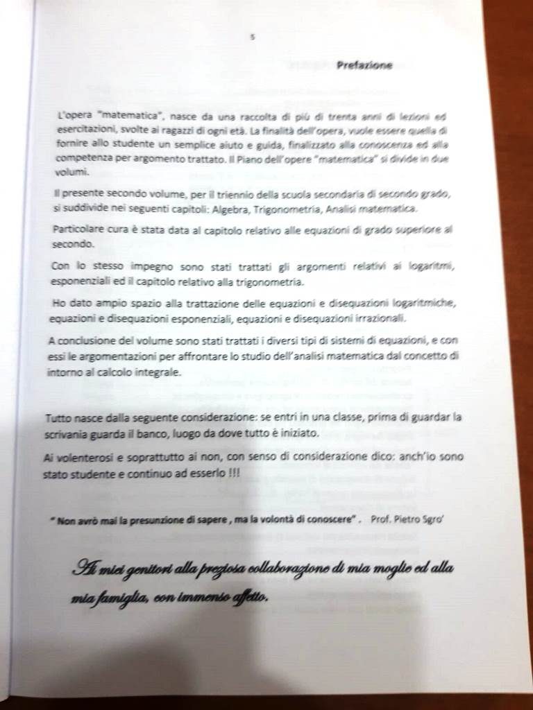 libro matematica pietro sgrò