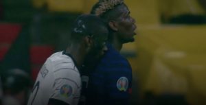 Rudiger morde Pogba