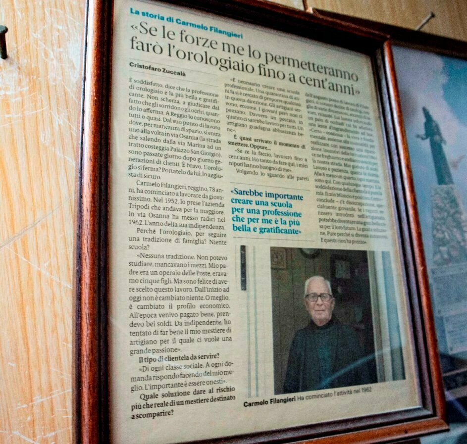 carmelo filangieri maestro orologiaio