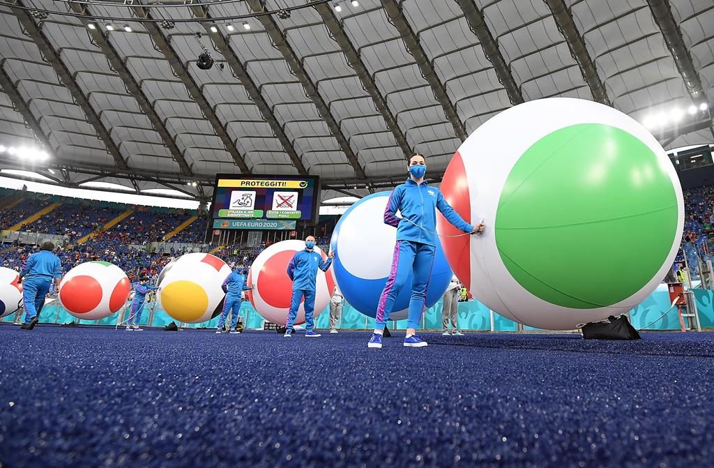 cerimonia apertura euro 2021 turchia-italia