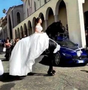 Cavallo stramazza a palmi