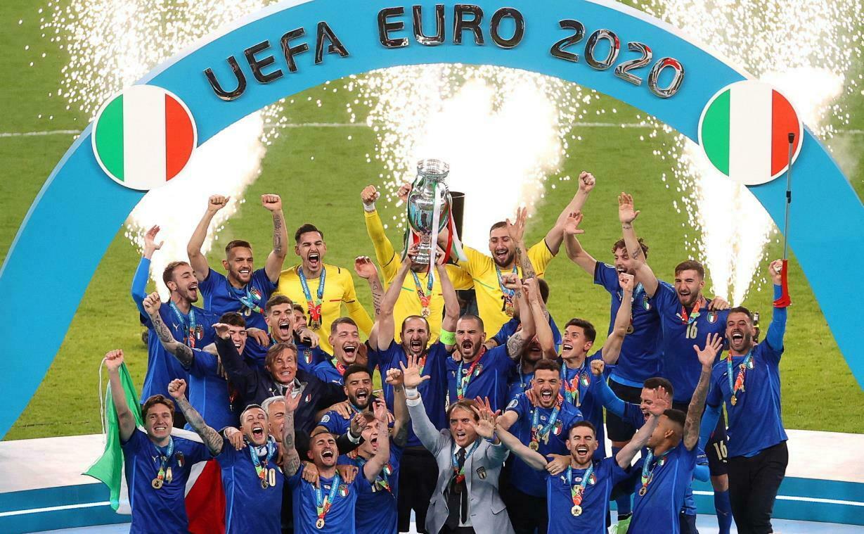 Premiazione Italia campione d’Europa