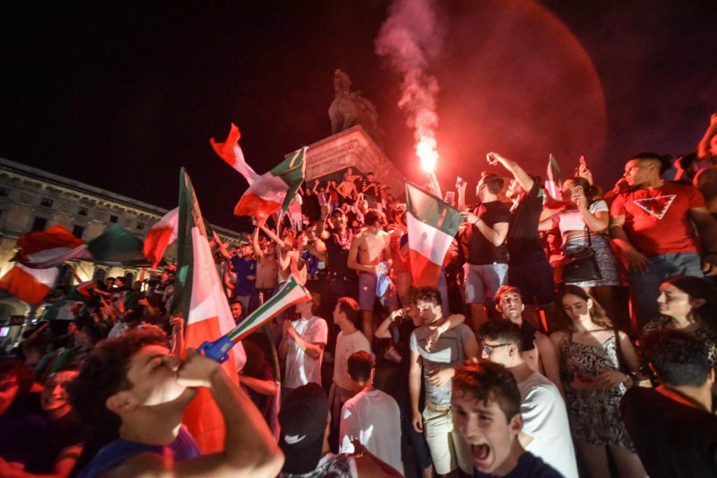 Festa italiani per la vittoria dellEuropeo