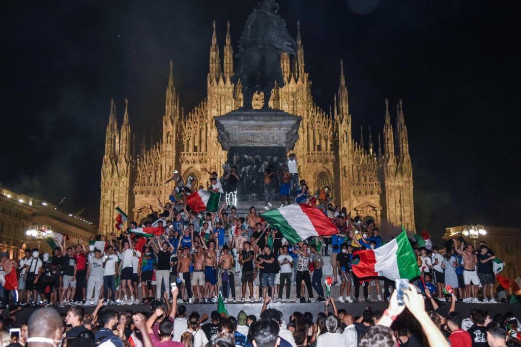 Festa italiani per la vittoria dellEuropeo