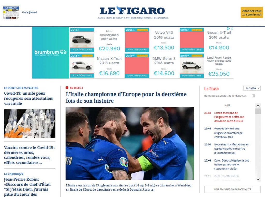 Giornali esteri per l'Italia campione (2)