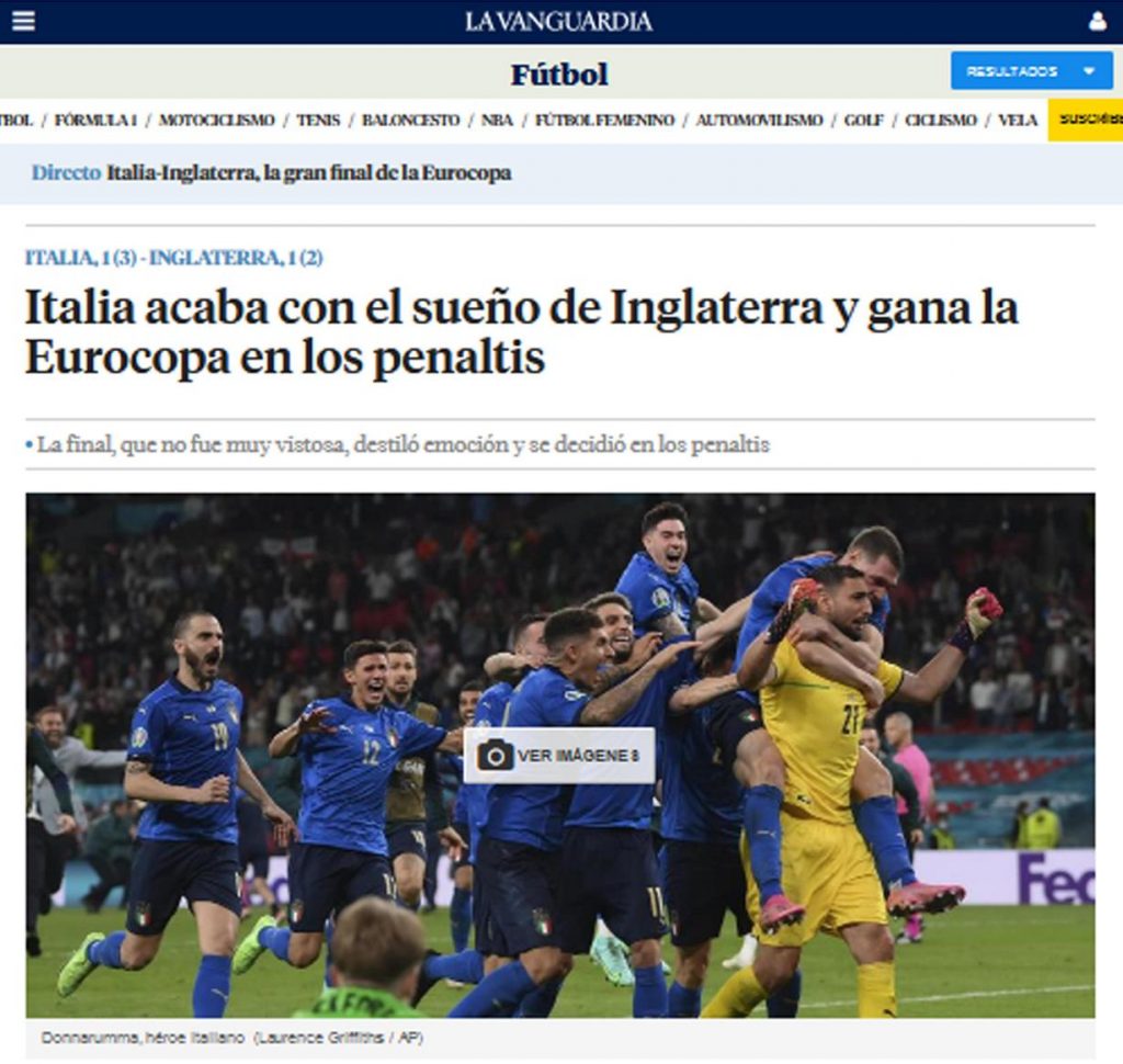 Giornali esteri per l'Italia campione (2)