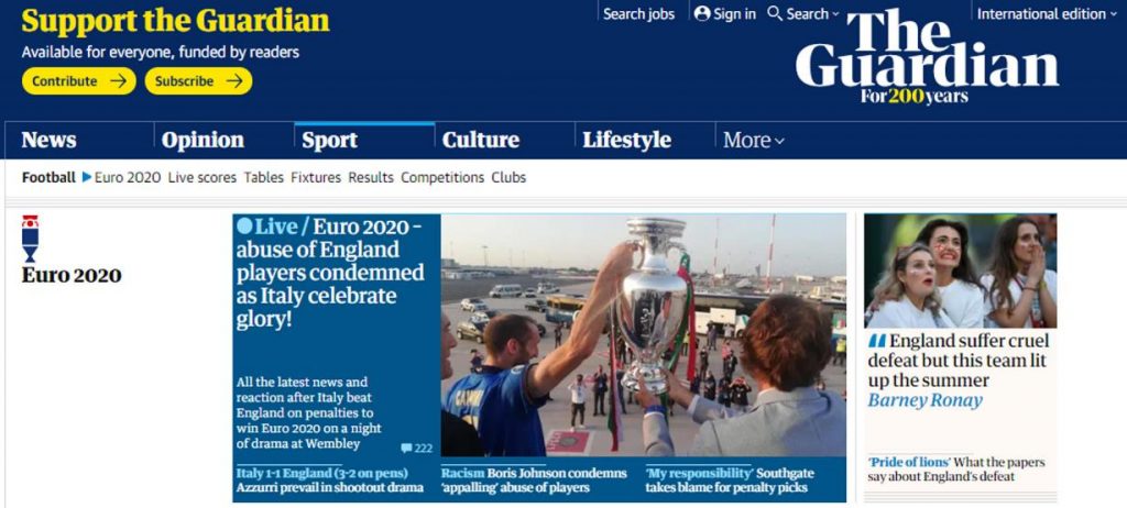 Giornali esteri per l'Italia campione (2)