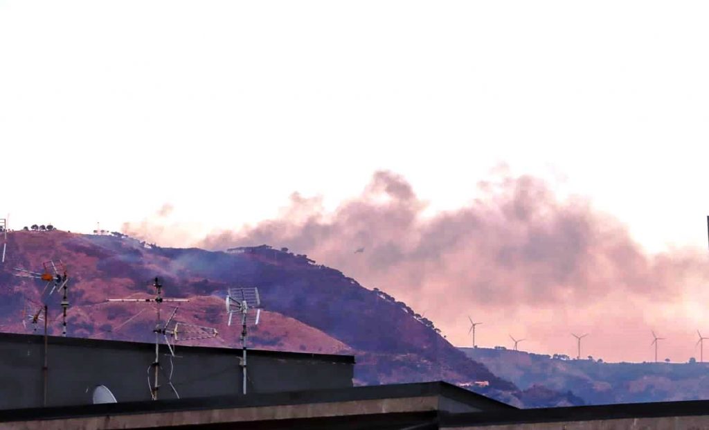 Incendio reggio calabria
