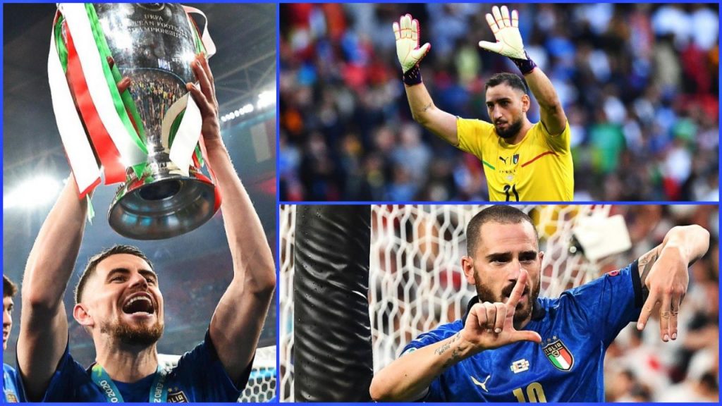 Italia Pallone d'Oro Jorginho, Donnarumma, Bonucci