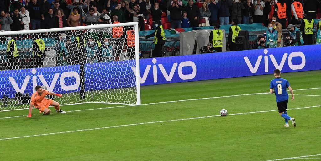 Rigore Jorginho Italia-Spagna