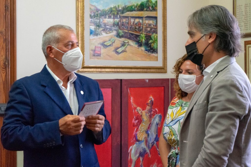 falcomatà e palmenta accolgono prof. partinico