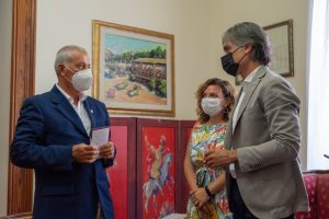 falcomatà e palmenta accolgono prof. partinico