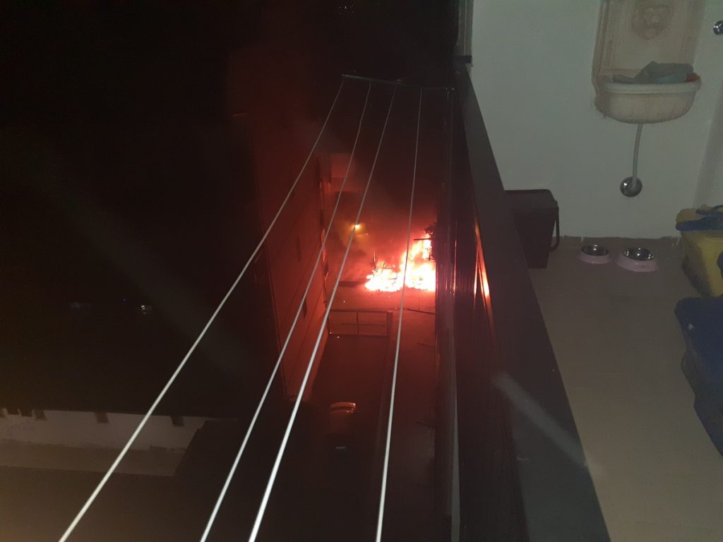 incendio contrada maldariti reggio calabria