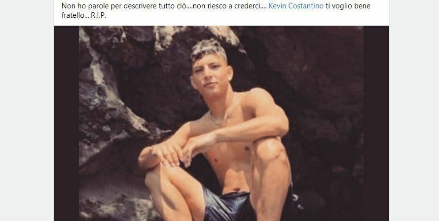 morto kevin costantino messina
