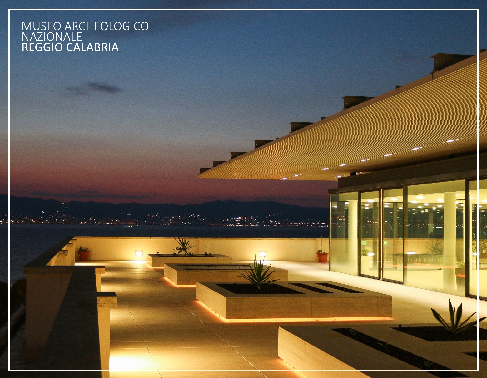 museo archeologico nazionale reggio calabria terrazza di sera