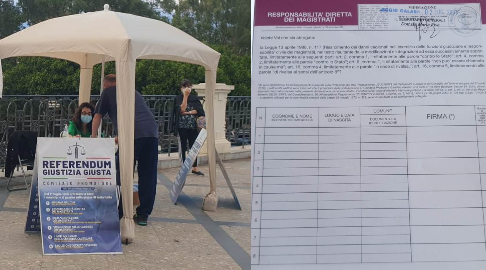 referendum giustizia reggio calabria