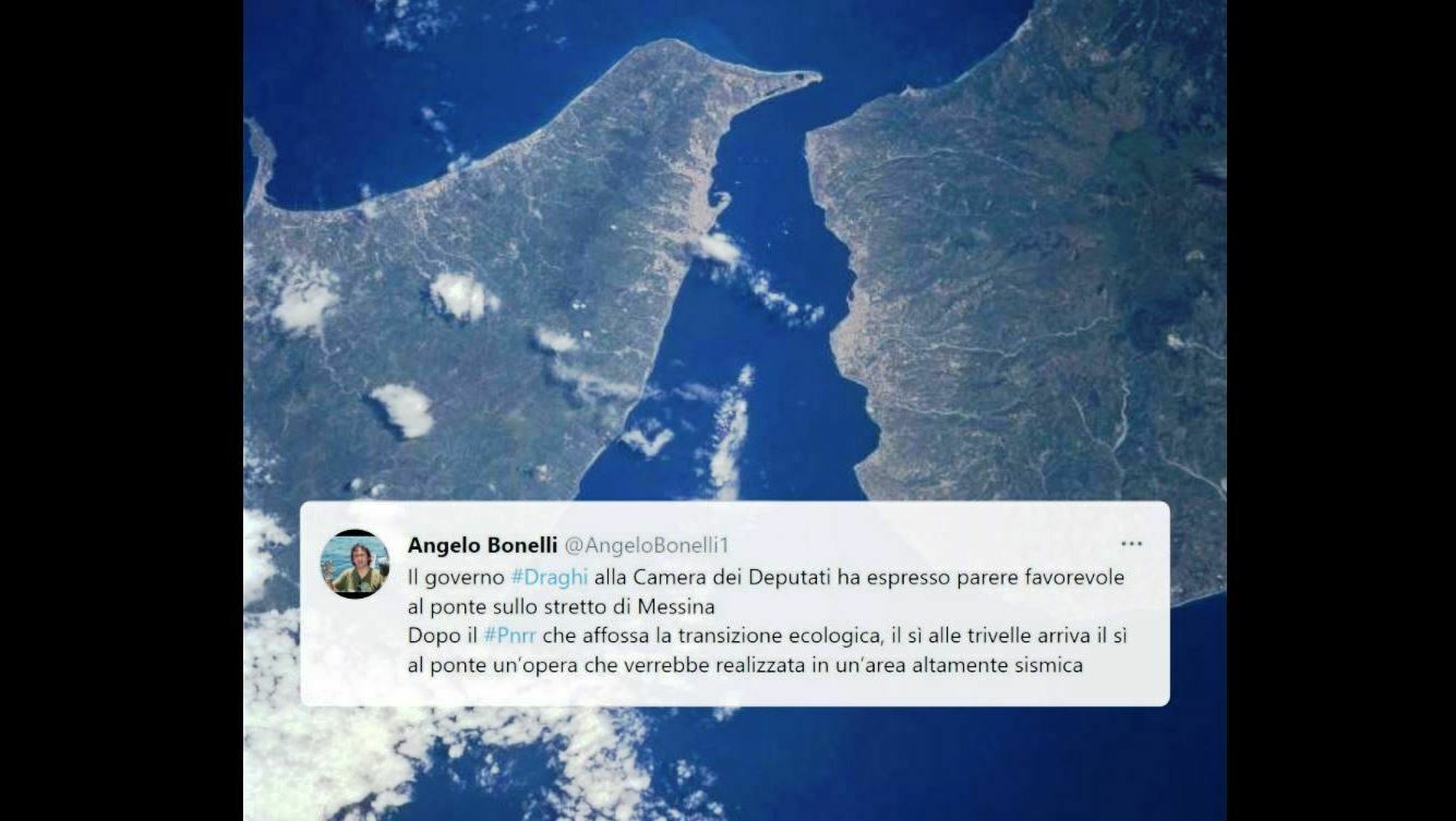 verdi contro il ponte sullo stretto