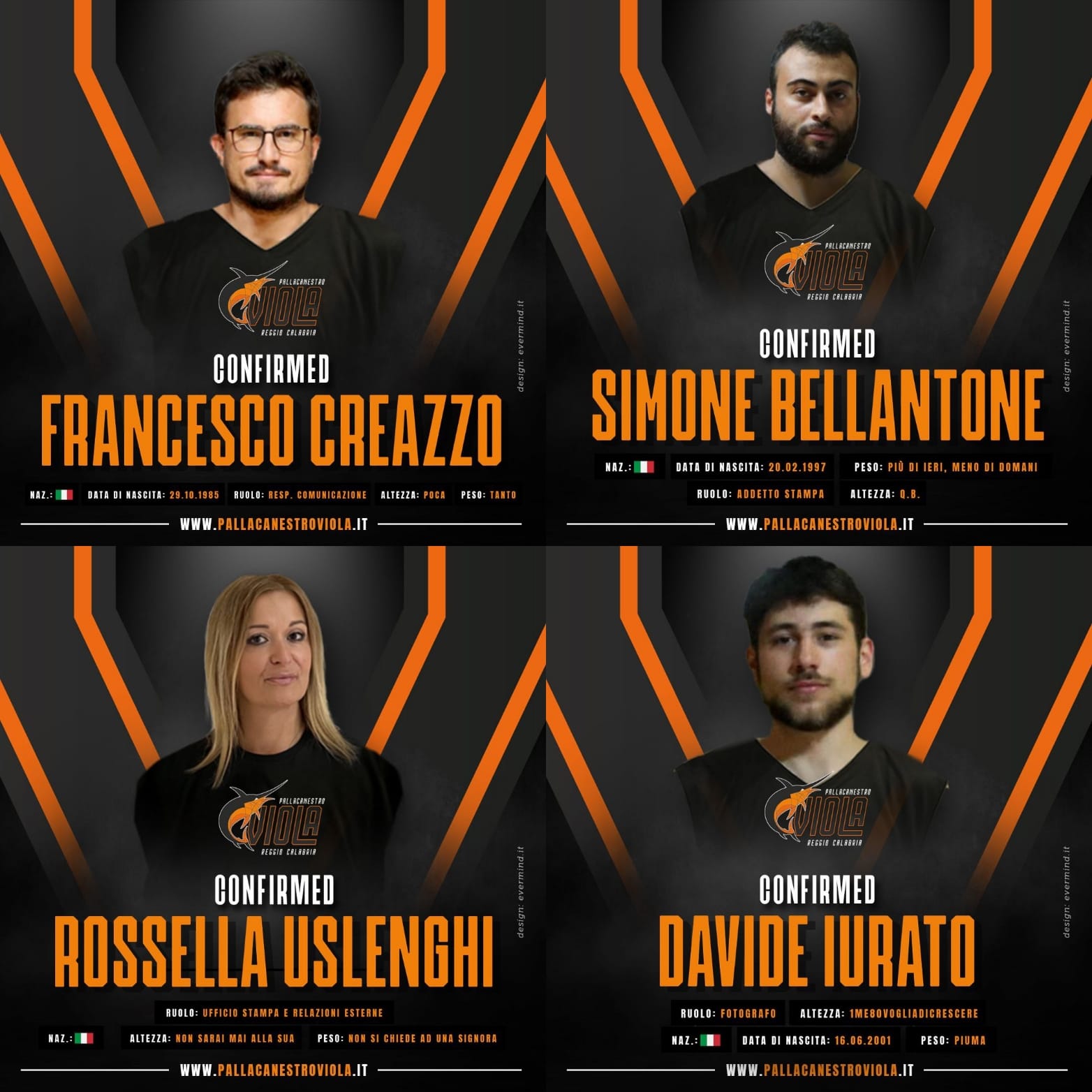 Pallacanestro Viola, poker di riconferme nell'area comunicazione neroarancio! - Vimarsana News
