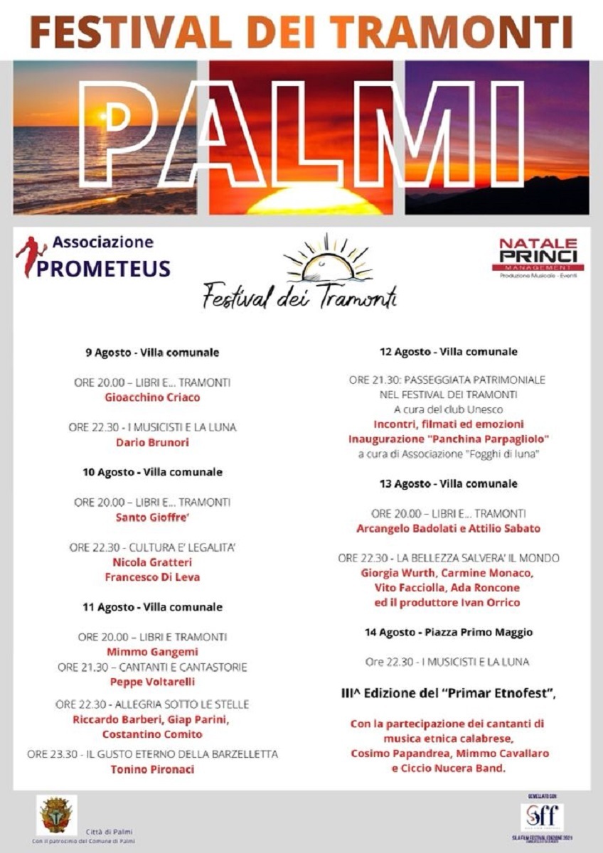 Festival dei Tramonti Palmi - Locandina