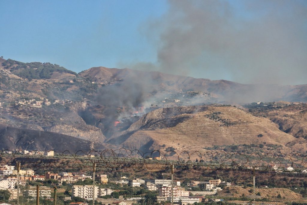 Incendio reggio calabria