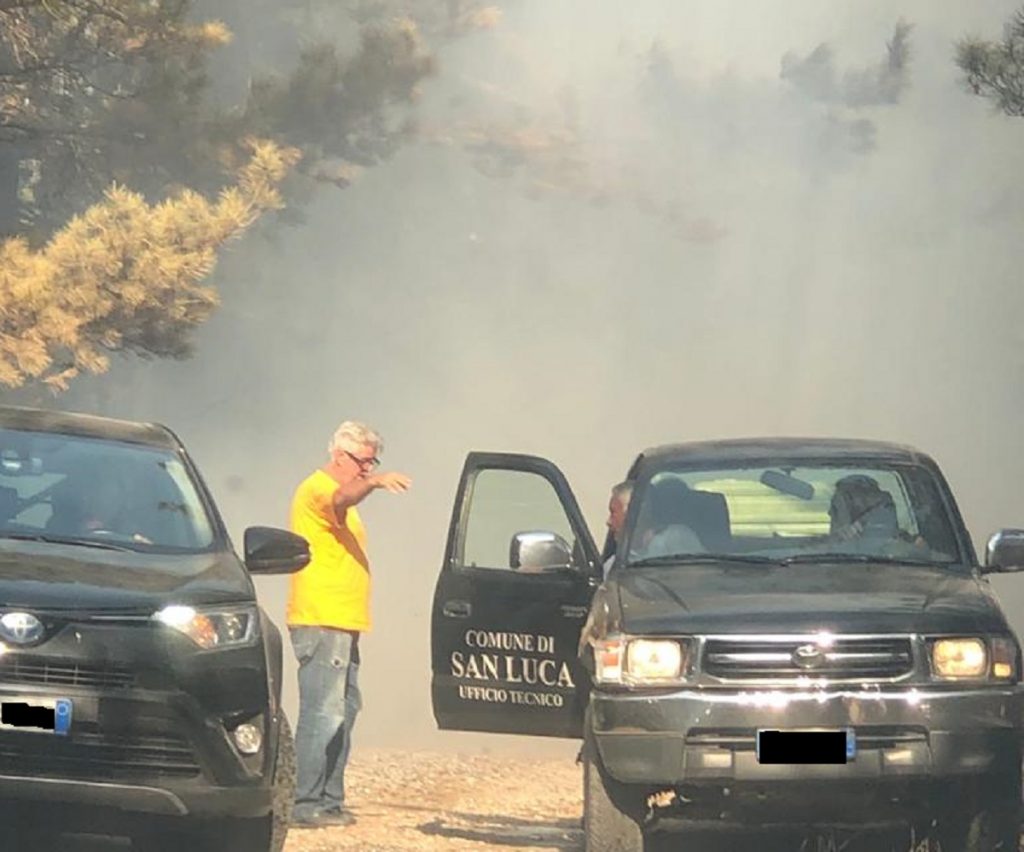 Incendio san luca 8 agosto