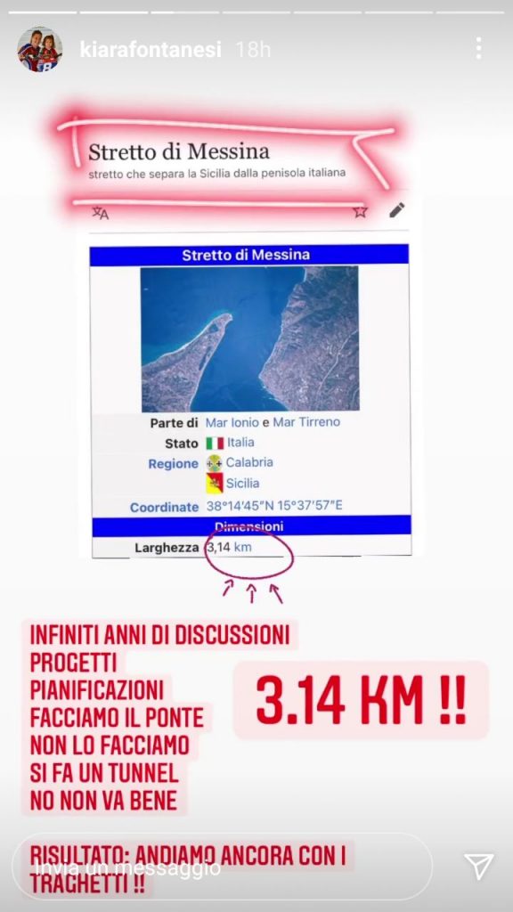 Kiara Fontanesi Ponte sullo Stretto di Messina