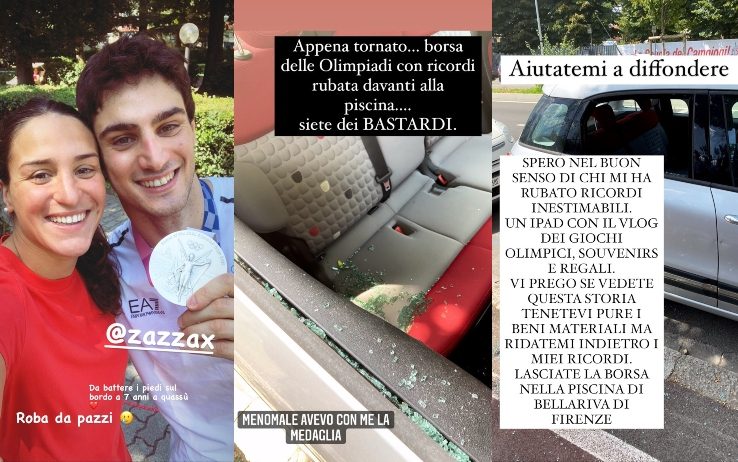 Lorenzo Zazzeri furto ricordi delle Olimpiadi di Tokyo