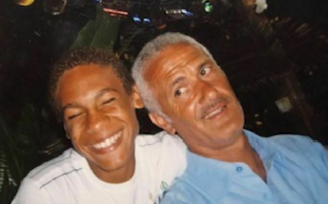 Marcell Jacobs con il padre putativo Domenico Secolo