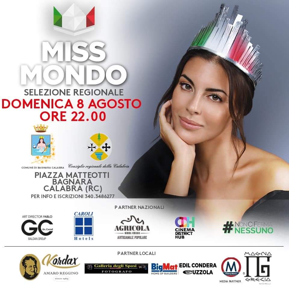 Miss Mondo Italia a Bagnara