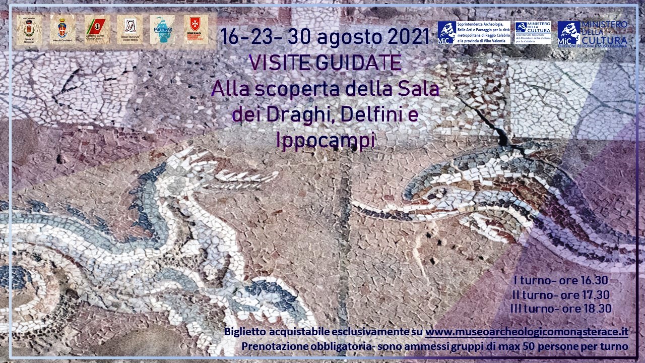 Parco dell'antica Kaulon: di nuovo visitabile il mosaico dei draghi, dei delfini e degli ippocampi - Vimarsana News