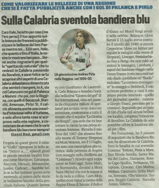 articolo calabria italo cucci corriere dello sport 17 agosto 2021